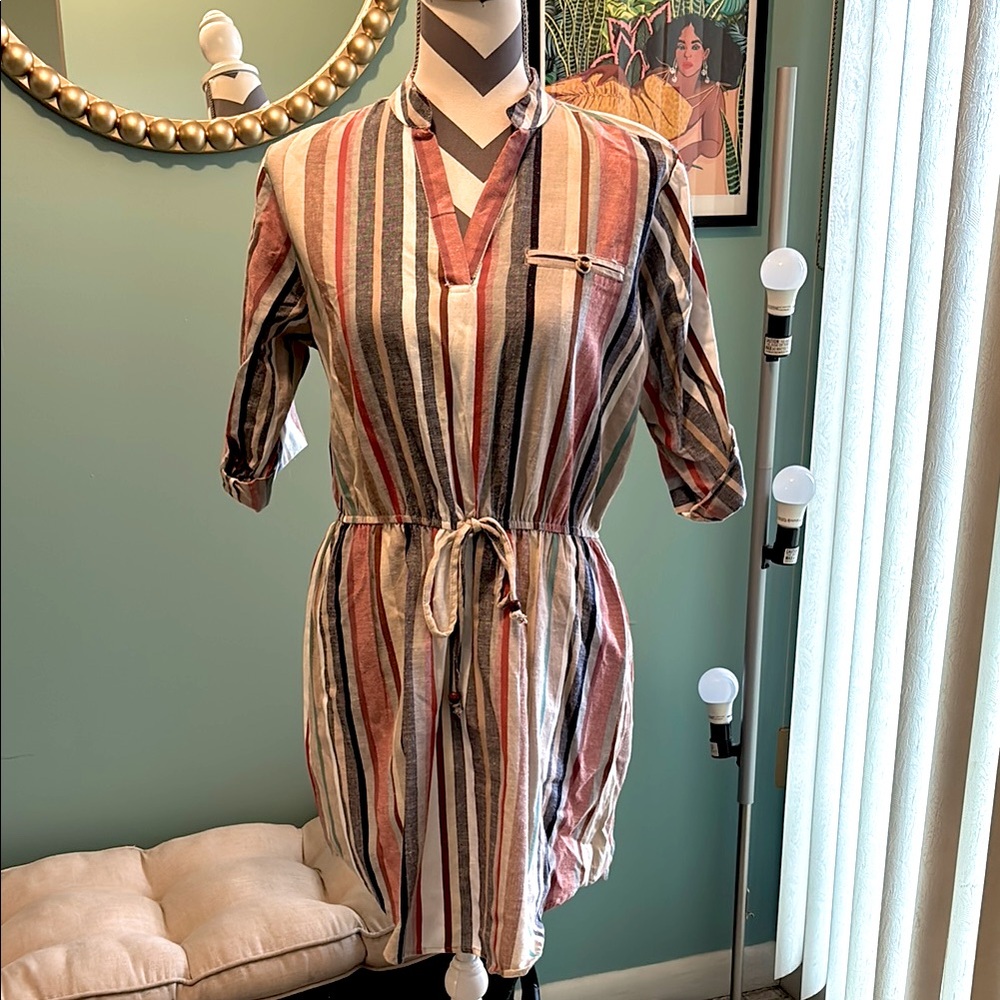 Striped Multicolor Women's Dress